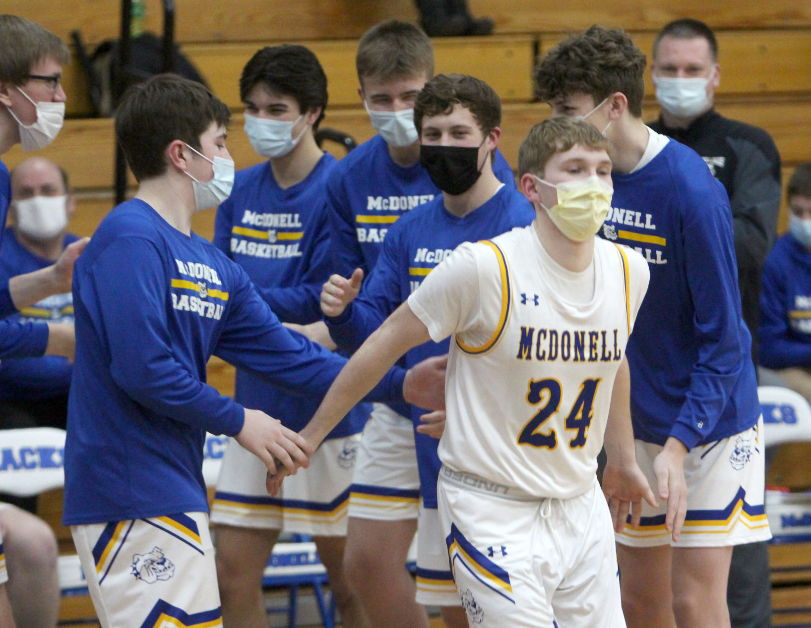 Cadott at McDonell boys basketball 1-18-21